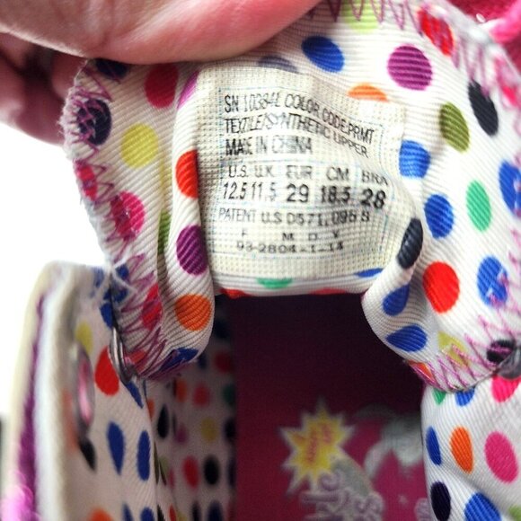 Skechers Twinkle Toes Pink Multi Color Sequins Sparkles High Top Sneakers 12.5 - Picture 13 of 13